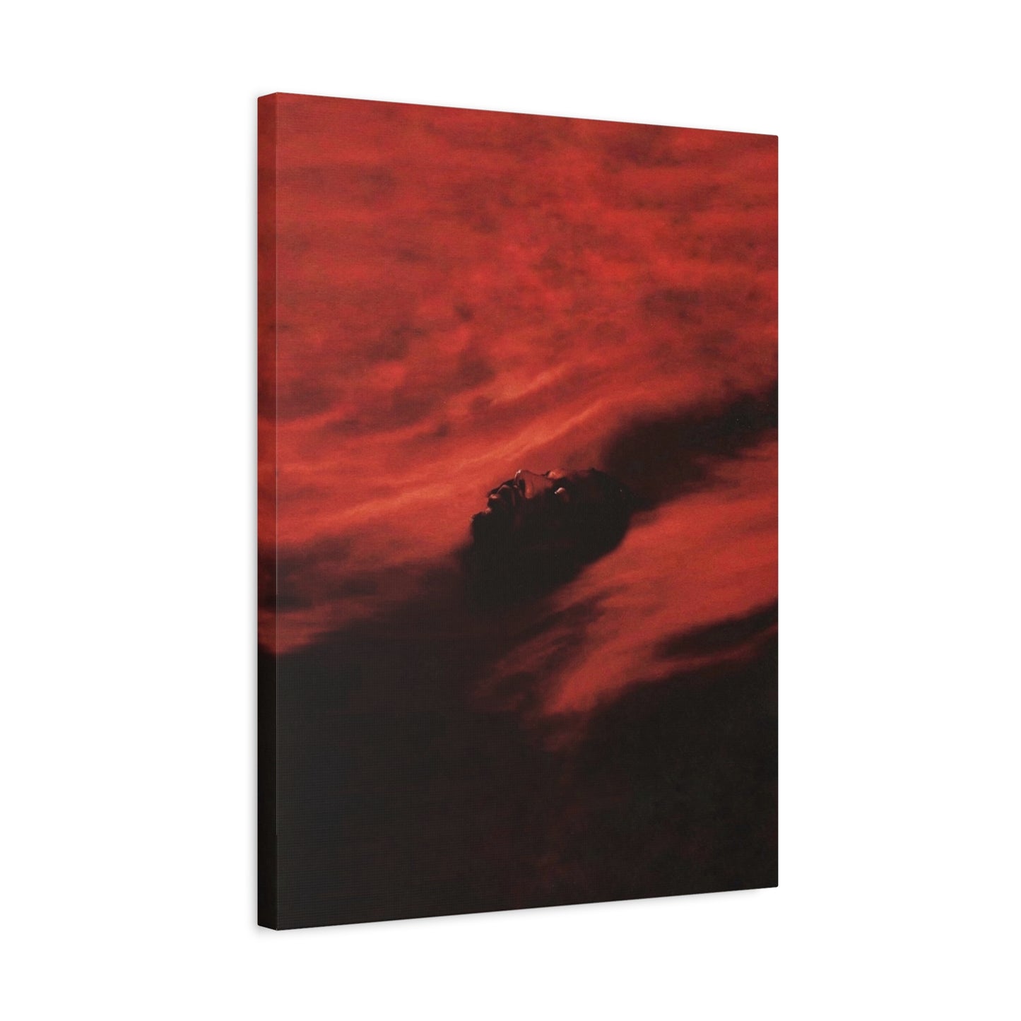 Red Storm Abstract Canvas Print