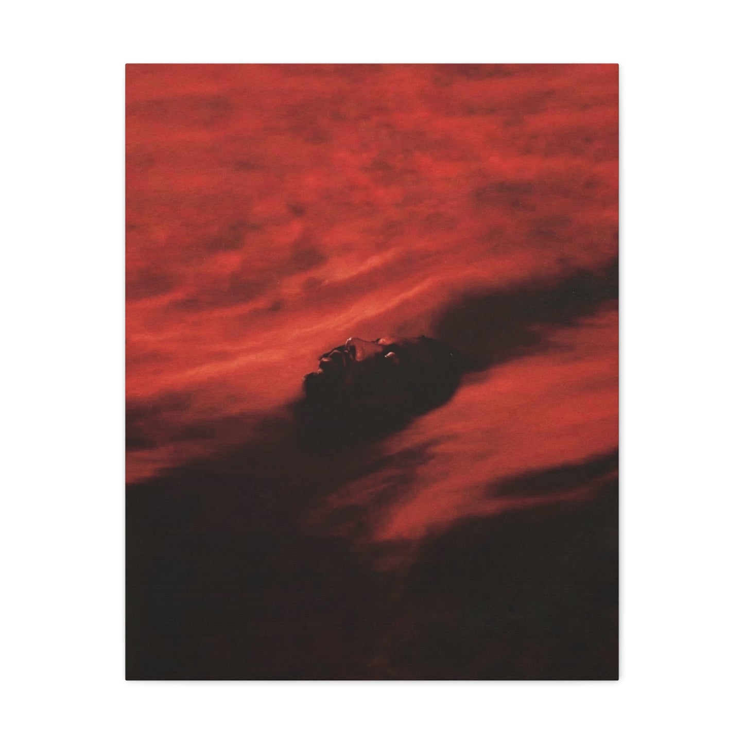 Red Storm Abstract Canvas Print