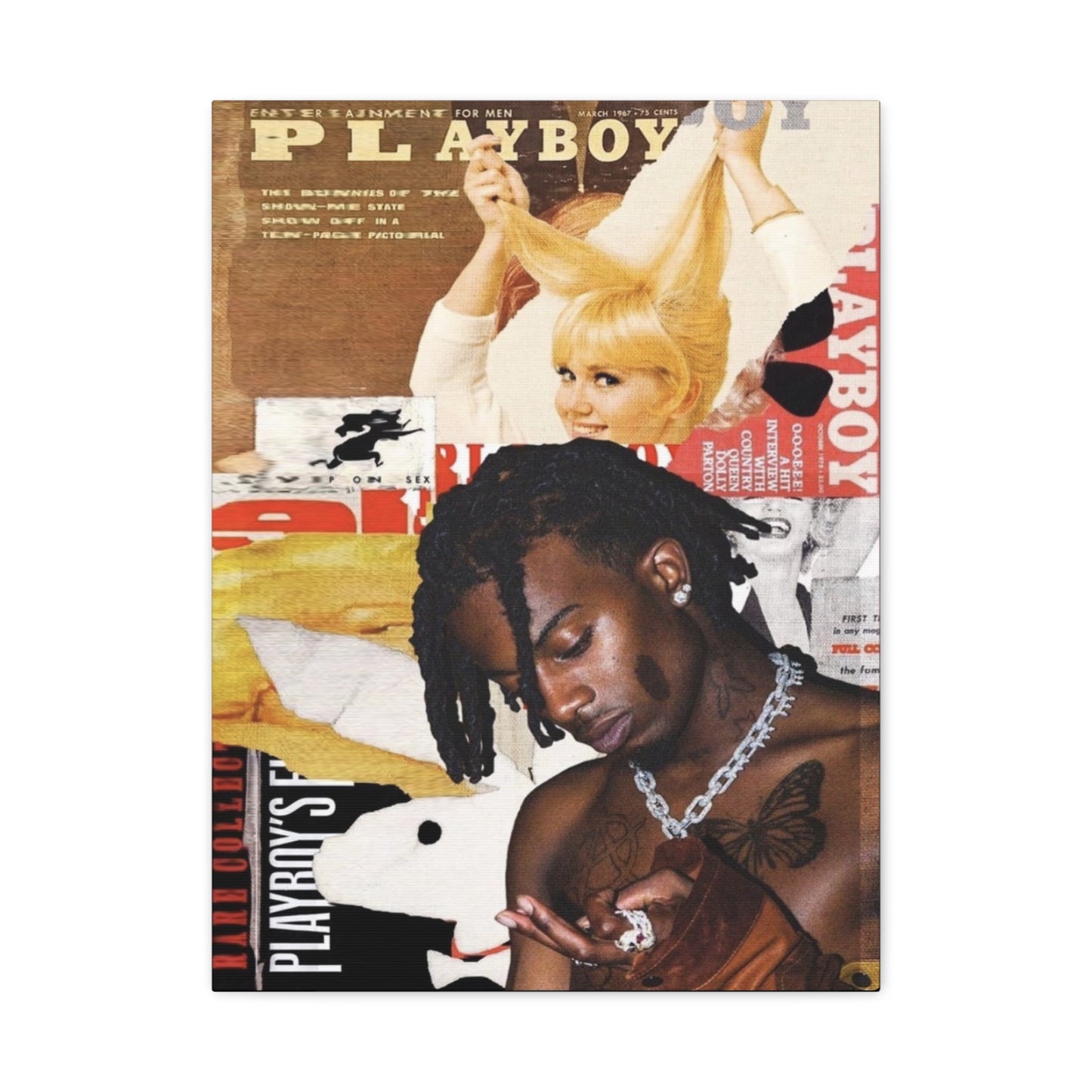 Copy of Red Storm Abstract Canvas Print