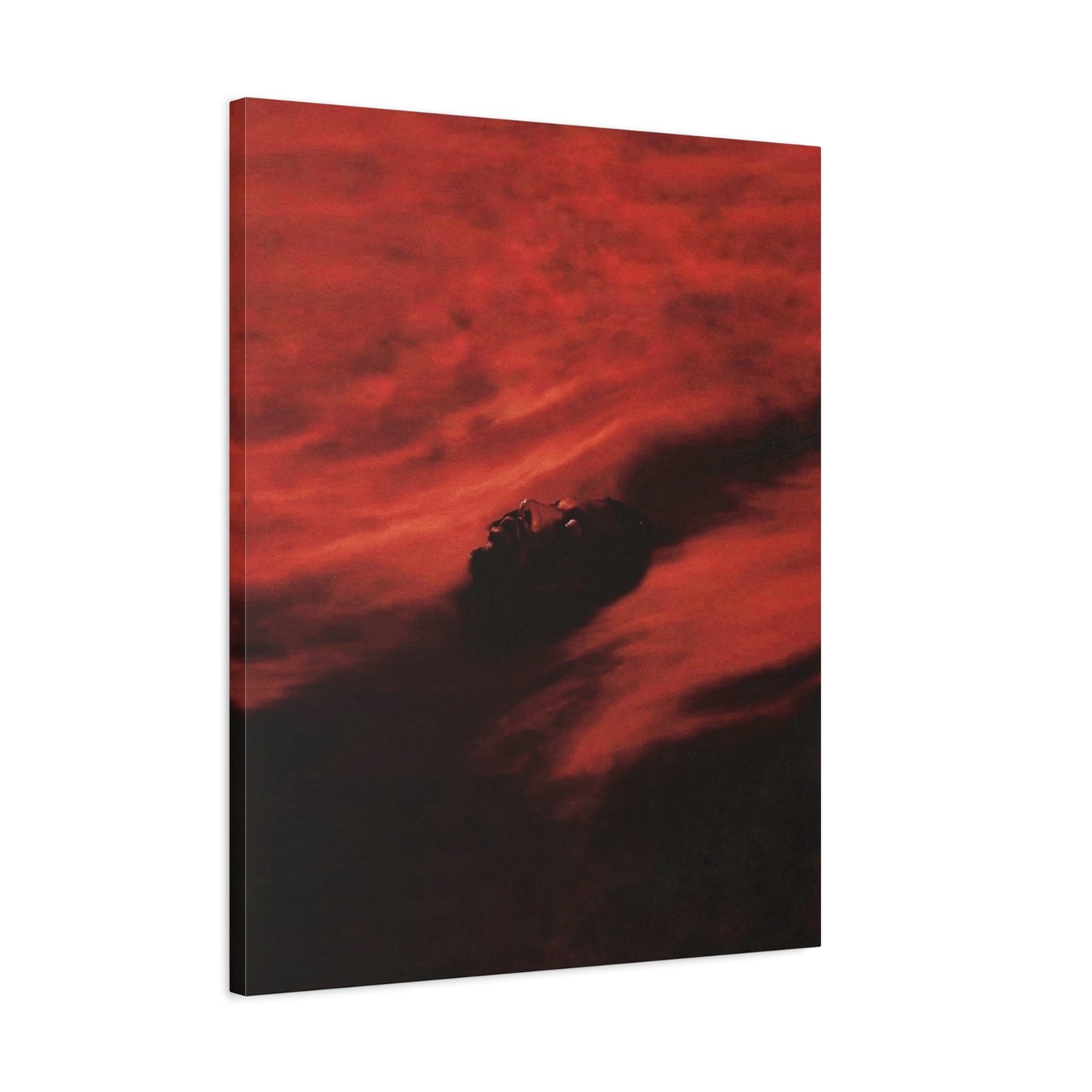 Red Storm Abstract Canvas Print