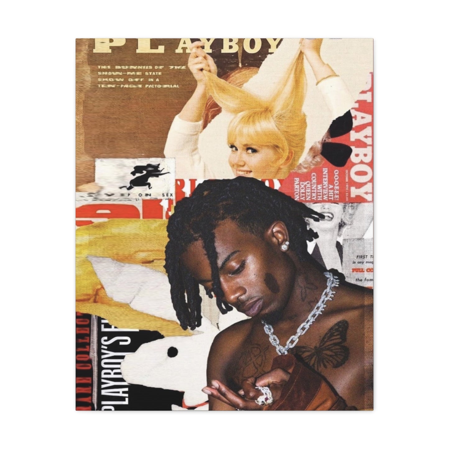 Copy of Red Storm Abstract Canvas Print