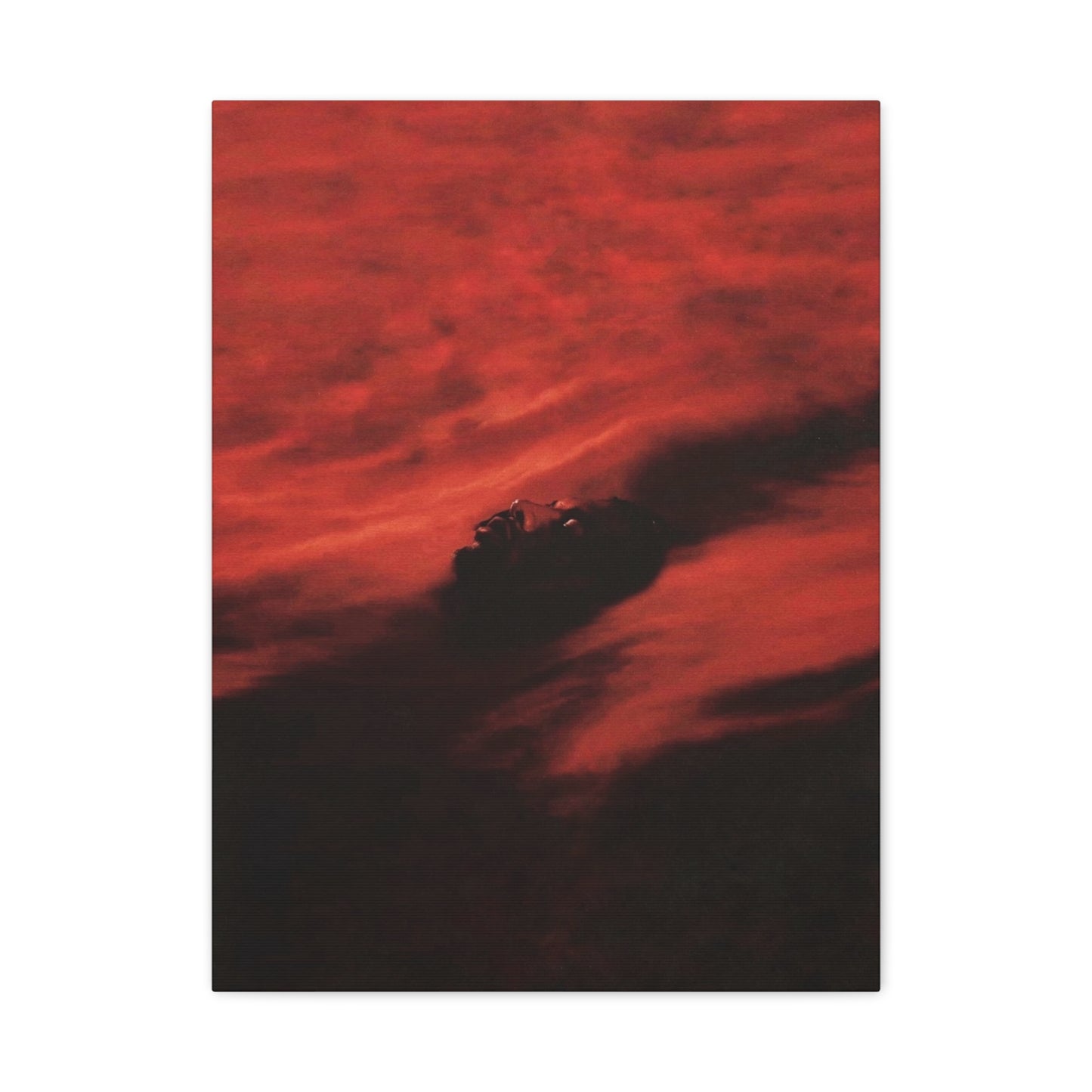 Red Storm Abstract Canvas Print